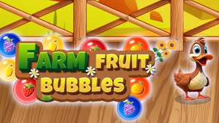 Farm Fruits Bubble Shooter Game All Mobile Video Gameplay [upl. by Brackett]