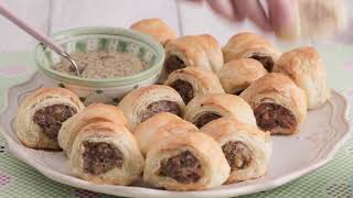 How to Make Sausage Rolls  Best Sausage Rolls Recipe [upl. by Yelekalb69]