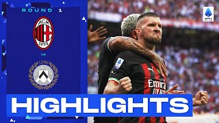 Milan 42 Udinese  Goals and Highlights Round 1  Serie A 202223 [upl. by Edith]