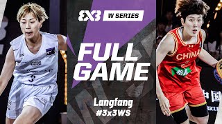 Maebashi Flowlish EXE 🇯🇵 vs China U23 🇨🇳  Full SF Game  FIBA 3x3 Womens Series Langfang Stop 2024 [upl. by Brittany]