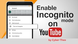 How to Enable Incognito Mode on YouTube [upl. by Letty257]