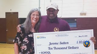 Crossing Guard Awarded 10K from State Lottery Officials [upl. by Elephus]