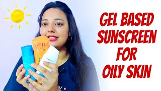 Gel Based Sunscreen for Oily skin  best sunscreen for oily skin  sunscreen under rs 500 sunscreen [upl. by Lundeen]