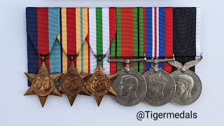 Tiger Medals  Court mounting military medals overlapping medals [upl. by Ardnuas]