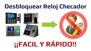 Reloj Checador y Software Parte 3  Remover Privilegio Administrador  Desbloquear Reloj Checador [upl. by Ainak731]