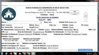 Como fazer Ficha de Membro para Igreja com a Imagem do membro e Arquivo salvo em pasta em PDF parte6 [upl. by Waxman246]