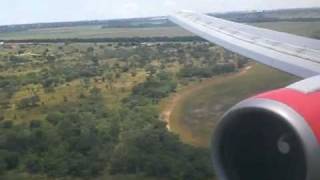 Landing Lusaka airport with B763 Kenya Airways [upl. by Stodder]