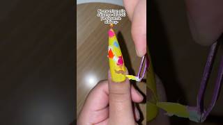 Basado en fail nail😰 nails naildesign nailhacks naildesignathome shorts nailtrends [upl. by Compte]