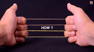 10 EASY RUBBER BAND MAGIC TRICKS THAT WILL IMPRESS YOUR FAMILY [upl. by Ayoj35]