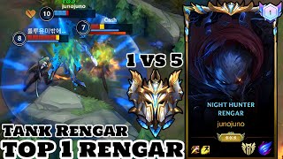 Wild Rift Rengar  Top 1 Rengar Gameplay Rank Sovereign [upl. by Ahsias]