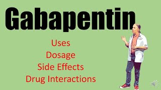 Gabapentin Side Effects 100mg 300 mg Dosage for nerve pain and withdrawal [upl. by Ludly916]