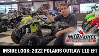 INSIDE LOOK 2022 POLARIS OUTLAW 110 EFI [upl. by Lil]