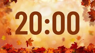 20 Minute Timer Autumn Fall with No Music [upl. by Laflam]