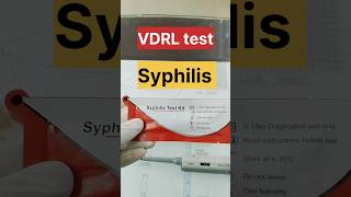 VDRL testrapid test for Syphilis disease dmlt labtechnician bscnursing [upl. by Magavern]