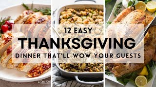 12 Easy THANKSGIVING DINNER IDEAS That Will Wow Your Guests thanksgiving2024 thanksgiving [upl. by Noirda]