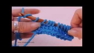 Tunisian Crochet Modified Simple Stitch [upl. by Ferren]