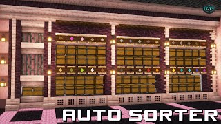 Building a AUTOMATIC SORTING SYSTEM In Minecraft  TUTORIAL CHERRY WOOD DESIGN [upl. by Fiel508]