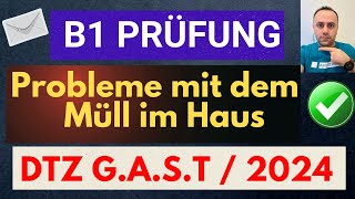 Brief schreiben B1  DTZ TELC GAST Prüfung B1  Beschwerde  Problem mit dem Müll in Haus 2024 [upl. by Birgit763]