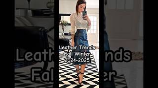 Wearable Leather Trends That Will DOMINATE Fall 2024 [upl. by Mur800]