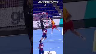 Best goalkeeper save in handball 💫🥅 handballgoalkeeper handball trending bestofhandball sports [upl. by Sabsay]