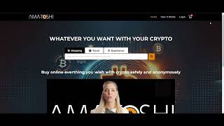 Amatoshi  Un nuovo modo di fare shopping con le crypto [upl. by Cerys]