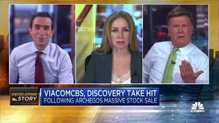 ViacomCBS Discovery take hit following Archegos massive stock sale [upl. by Vladimar7]