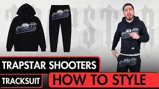 Styling Trapstar Shooters Tracksuit  Black  Blue [upl. by Enyr427]