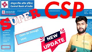 central bank of india CSP Open SA through VKYC  NEW Update [upl. by Lock]