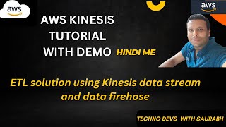 AWS Kinesis theory with demo ETL Hands on demo using lambda and Kinesis [upl. by Ahsenac]