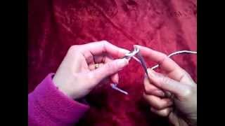 How To Knit Cable Cast On  Knitting Instruction For Beginner [upl. by Karmen]