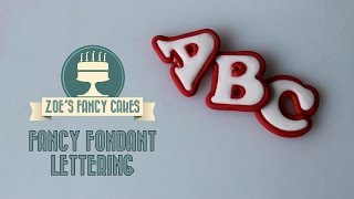 Making fancy lettering text for cake decorating How To Tutorial [upl. by Layol]