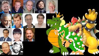 Video Game Voice Comparison BowserKing Koopa Super Mario [upl. by Anhavas405]