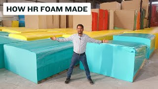 How to Make Foam गद्दे की गादी कैसे बनती है HR foam Manufacturing Process How Sponge Made [upl. by Rasecoiluj]