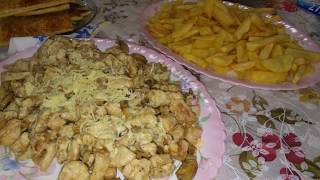 شرائح صدر الدجاج على السريع escalope de poulet tres rapide [upl. by Teria]