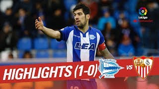 Resumen de Deportivo Alavés vs Sevilla FC 10 [upl. by Ury]