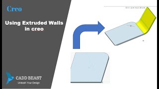 Using Extruded Walls in creo [upl. by Assena658]