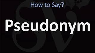 How to Pronounce Pseudonym 2 WAYS British Vs American English Pronunciation [upl. by Aenert]