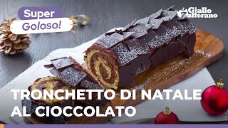 TRONCHETTO DI NATALE AL CIOCCOLATO  Goloso e perfetto per le Feste [upl. by Notreb]