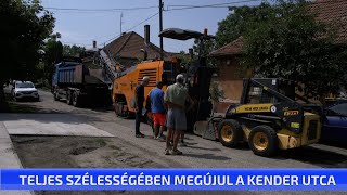 Teljes szélességében megújul a Kender utca [upl. by Leanna]