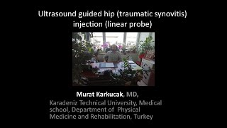 Ultrasound guided hip traumatic synovitis injection linear probe by Prof Murat Karkucak MD [upl. by Clementis]