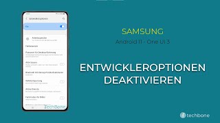 Entwickleroptionen deaktivieren  Samsung Android 11  One UI 3 [upl. by Acemaj555]