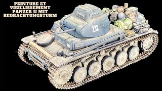 Peinture et vieillissement panzer II mit Beobachtungsturm  Cyber Hobby Dragon Français [upl. by Yehtomit937]