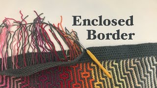 CROCHET HOW TO ADD A BORDER TO A BLANKET  enclosed double border around my Havana blanket [upl. by Anairad255]