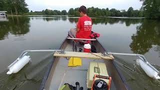 PVC CANOE OUTRIGGERS IN ACTION [upl. by Middleton879]