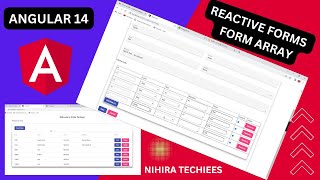 Reactive forms  form Array in angular with real time example  Form array concept with example [upl. by Leigha]