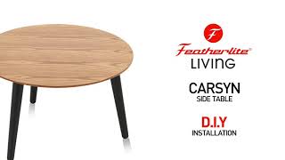 Carsyn Round Coffee Table DIY Installation  Featherlite Living Furniture [upl. by Araic]