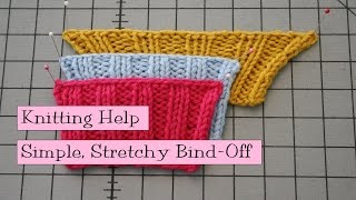 Simple Stretchy Bind Off [upl. by Sandi833]