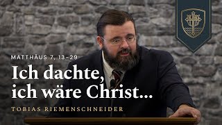 Ich dachte ich wäre Christ  Tobias Riemenschneider [upl. by Nobile]