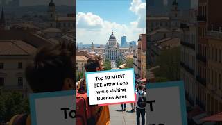 Top 10 MUST See attractions in Buenos Aires shorts buenosaires argentina [upl. by Ttezil]