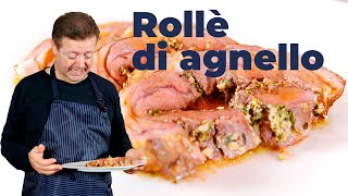 ROLLÈ DI AGNELLO  Con ripieno di erbe aromatiche e noci [upl. by Annoled]